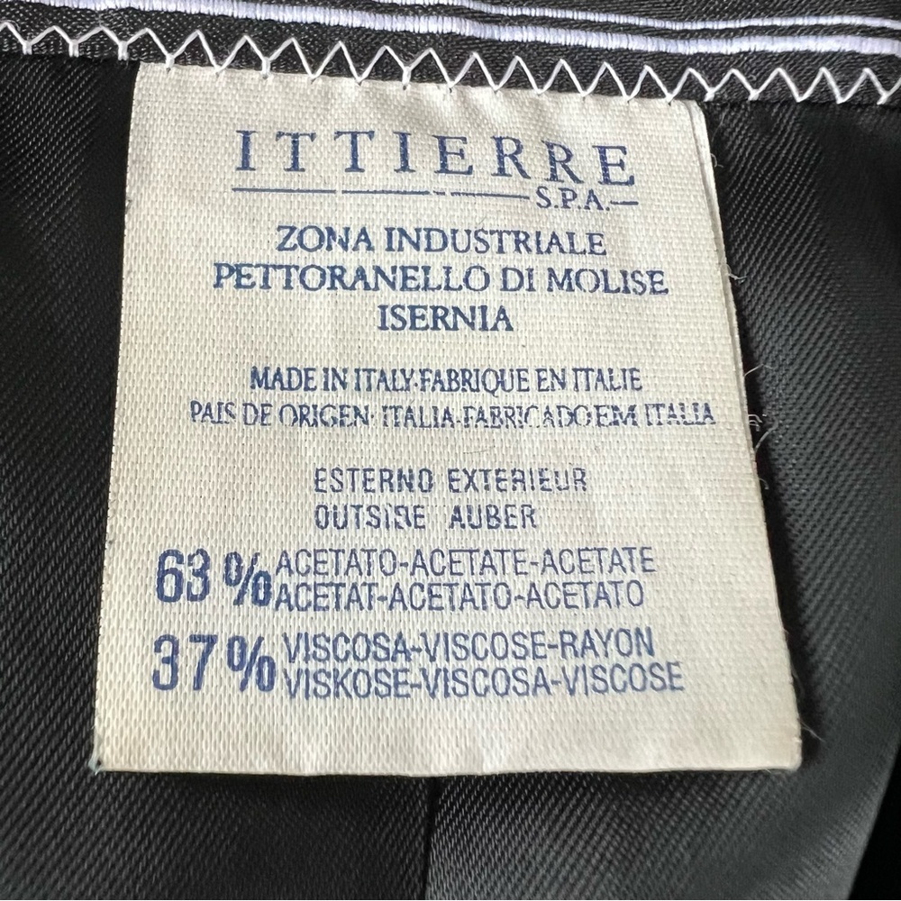 VTG Versus Versace Black Velvet Jacquard Blazer Lion Head Buttons Rockstar Vibes - Picture 13 of 15
